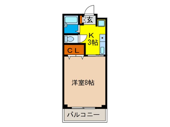 エスポワール西緑丘の物件間取画像